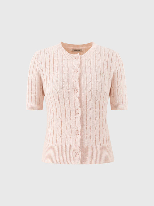 지아나 라운드 케이블 니트 가디건 / GIANNA ROUND CABLE KNIT CARDIGAN_3colors