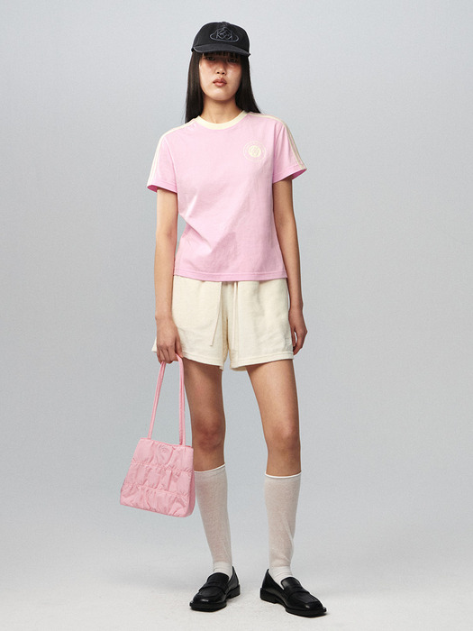Football T-Shirt Pink Ivory