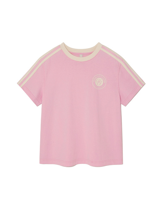 Football T-Shirt Pink Ivory