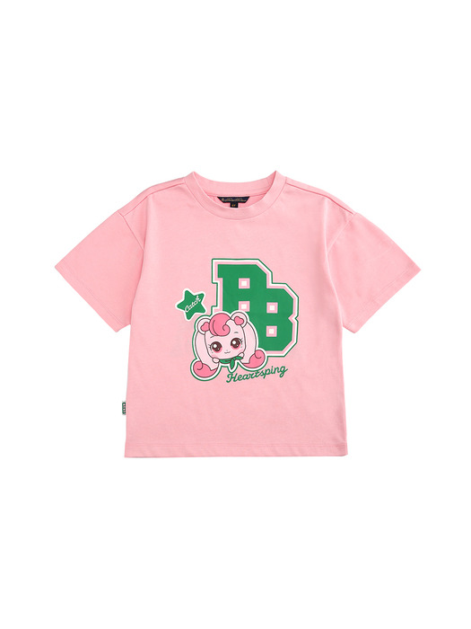 BB_[Catch! Teenieping] BB 빅 로고 티셔츠 (핑크) (BBNPKG0005CES)