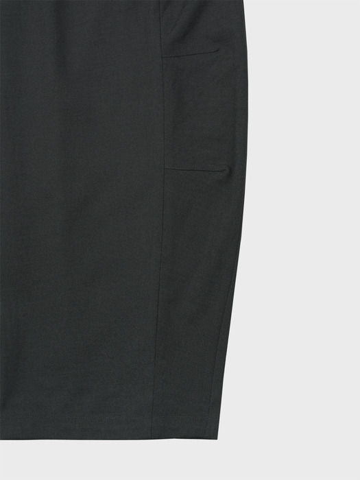 WIDE BALLOON CURVED PANTS_CHARCOAL