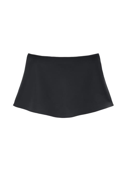 FLARE MICRO PANTS SKIRT IN CHARCOAL