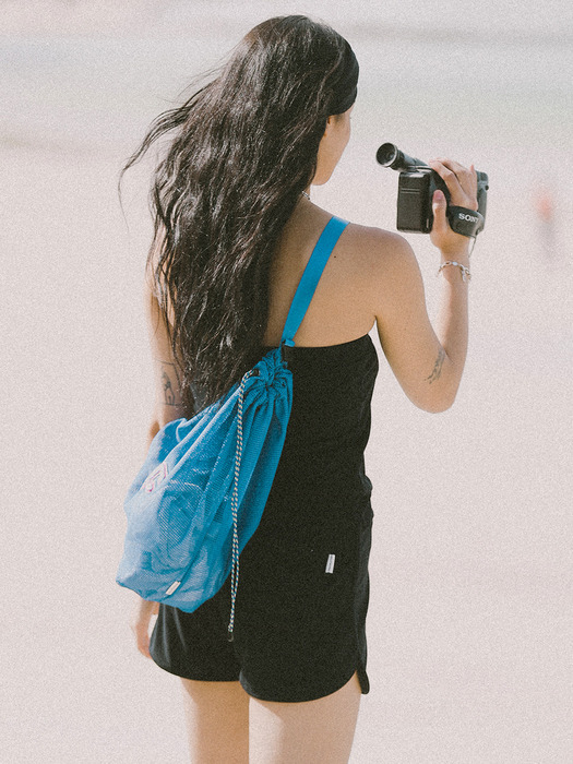 N.S.C color mesh bag (Blue)