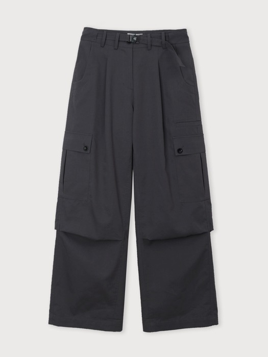 UTILITY BUCKLE PANTS (CHARCOAL)