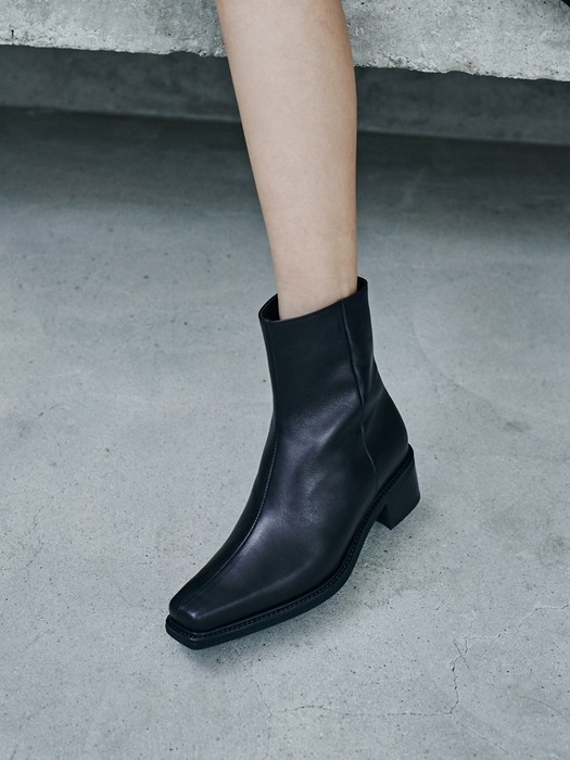 50mm Dakota Zipper Ankle Boots (3 Colors)