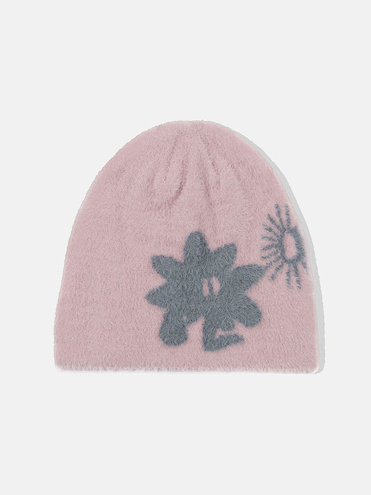 Cali Shaggy Beanie Pink