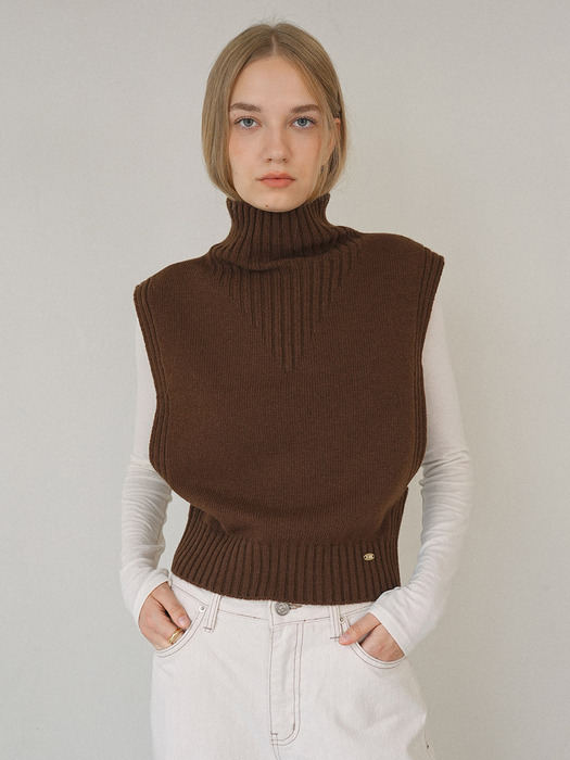 Turtleneck Knit Vest NEK4WVB32