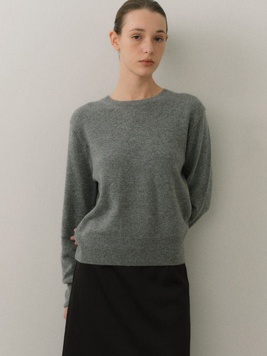 Classy crew neck knit (5colors)