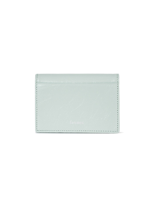 CRINKLE TRIANGLE ACCORDION POCKET D - PALE MINT