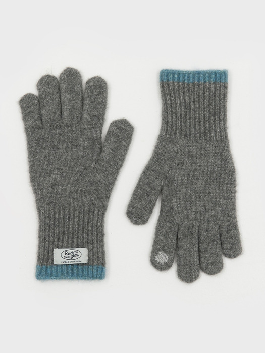 FROZEN MUFFLER GLOVE SET GRAY