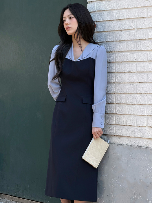 Aella block dress (2colors)