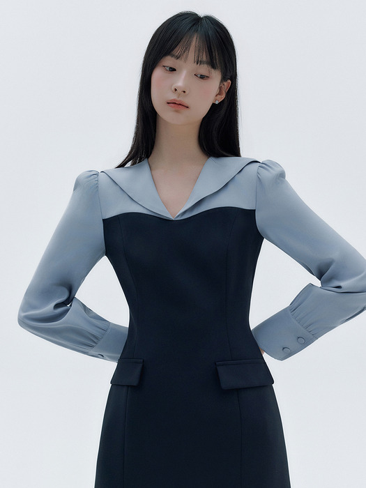 Aella block dress (2colors)