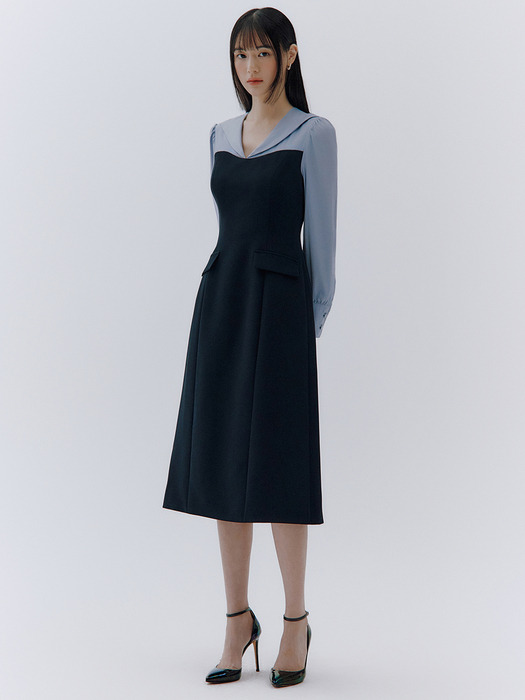 Aella block dress (2colors)