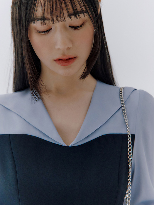 Aella block dress (2colors)