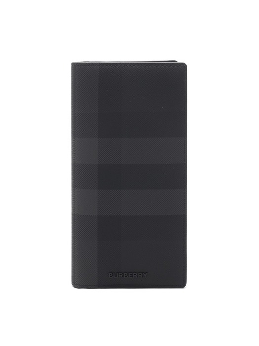 25SS 남성 체크 장지갑 (8070199 CHARCOAL 25S)