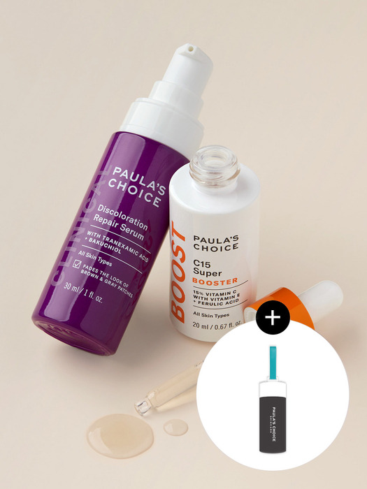 [광채잡티 시너지 듀오] C15 슈퍼 부스터 앰플 20ml + 클리니컬 다크스팟 리페어 세럼 30ml