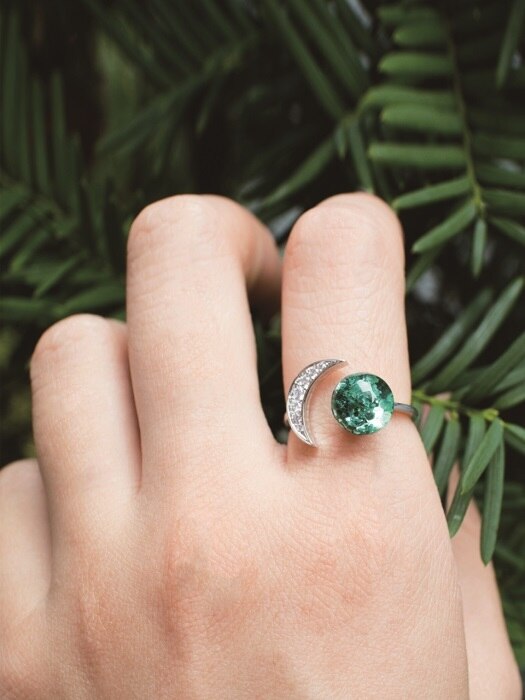 Lunar and Planetary Snowball Ring 