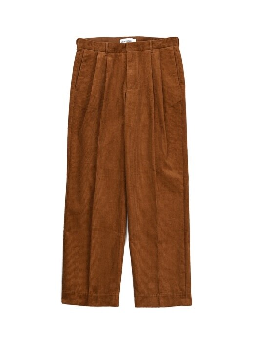 18FW STANDARD SEMI WIDE CORDUROY PANTS CAMEL