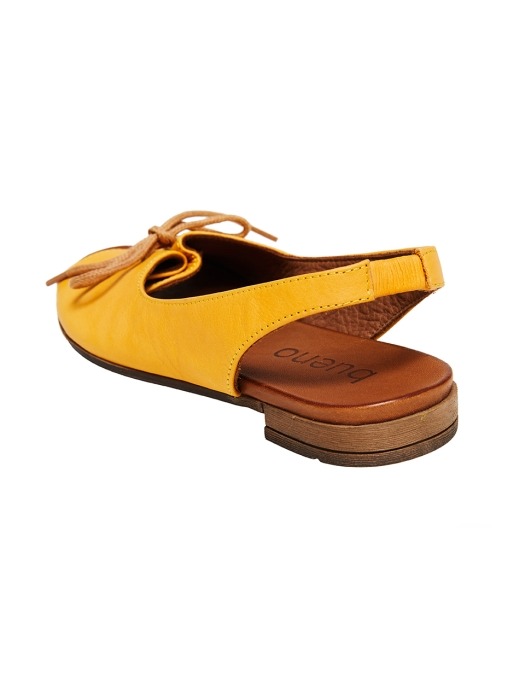 Ribbon String Sandal_Saffron Yellow