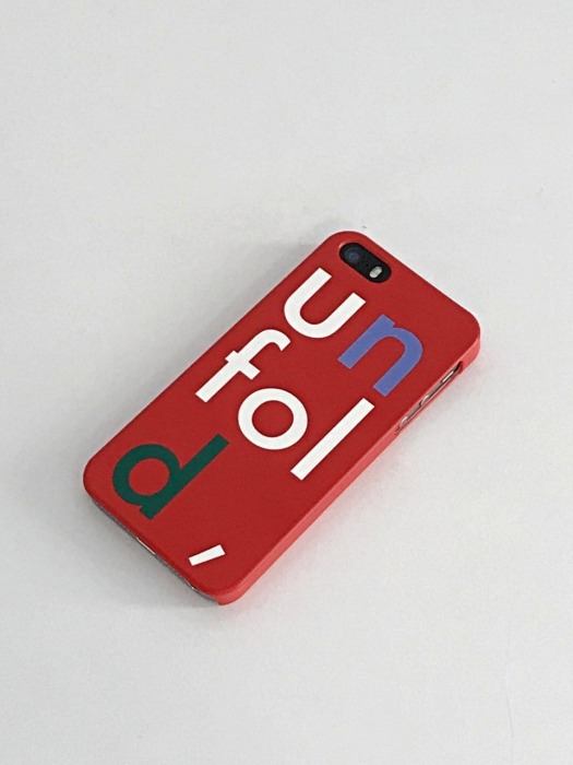 unfold iphone case - red