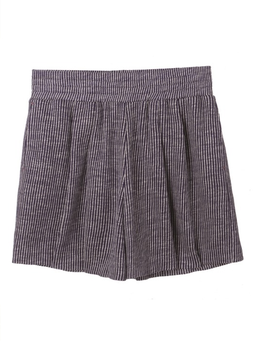 via Stripe knit shorts