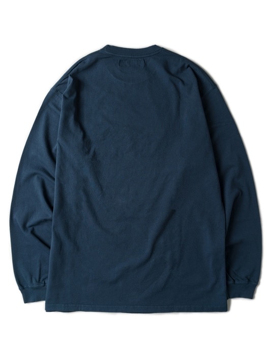 Dyeing Loose Fit Long Sleeve -L.Navy-