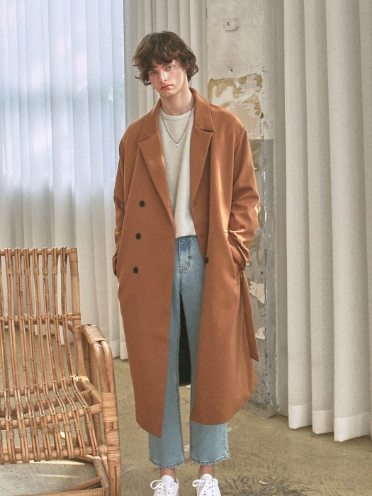 ROBE OVER DOUBLE LONG COAT_CAMEL
