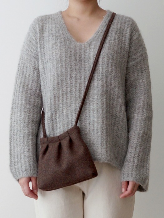 Brown Wool Pottery Bag