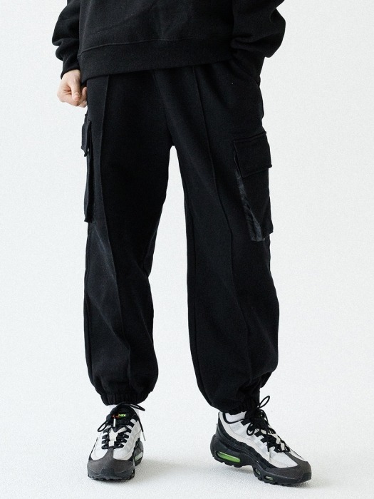 UNISEX CARGO SWEAT JOGGER PANTS ATP193001-BK