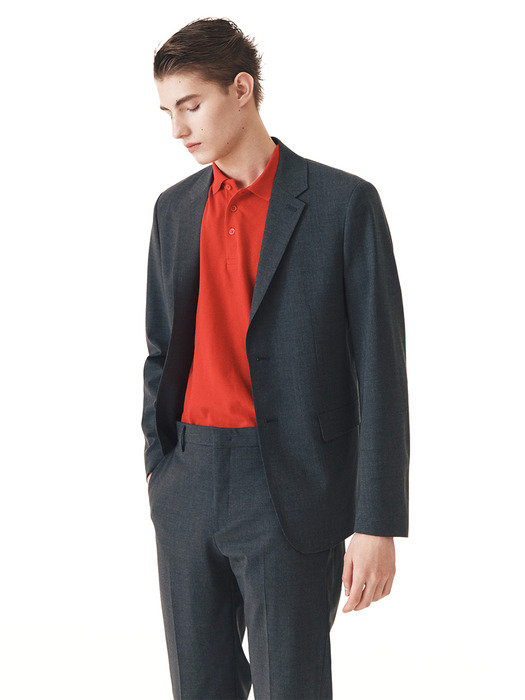 Lightweight Slim-fit Italian Fabric Suit Jacket +  Tapered Trousers SET_3color