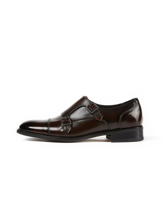 FRIDAY_DOUBLE MONKSTRAP(TWO TONE BROWN)
