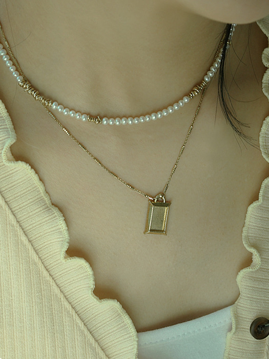 Mini fresh pearl necklace