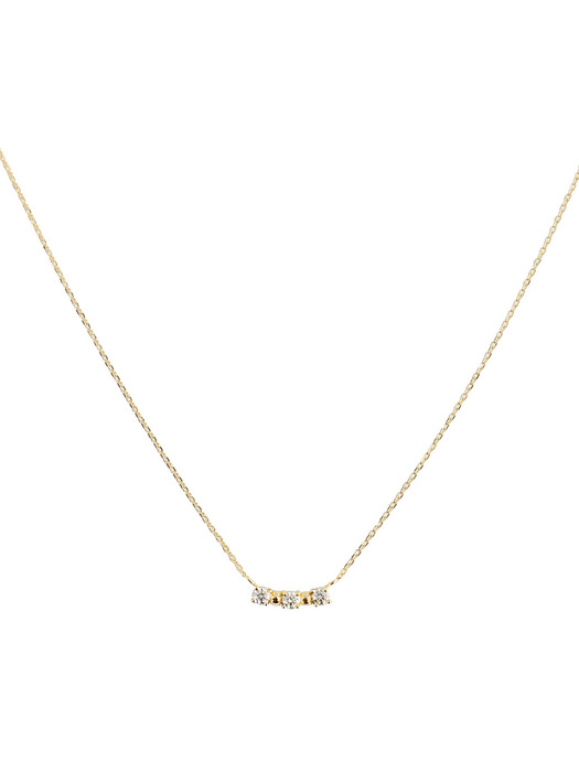sparkle moment necklace (14k gold)