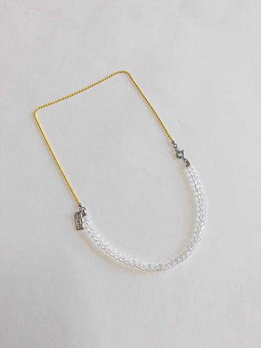 Christina color necklace _ white