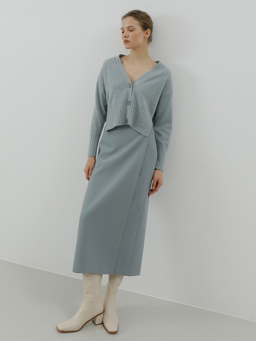 Cashmere wool-blended cardigan_Mint
