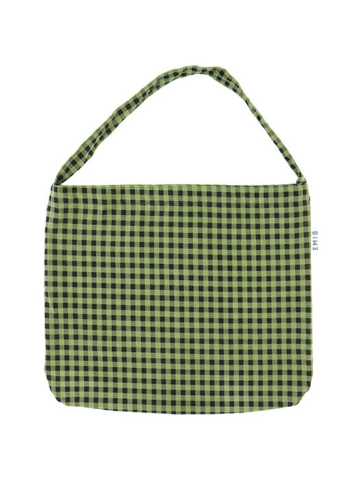 [단독]KHAKI CORDUROY CHECK ECO BAG