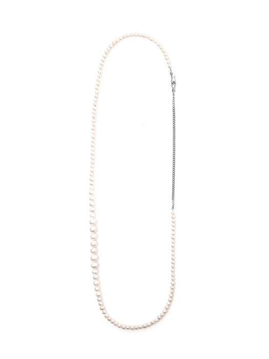 ACCENT PEARL NECKLACE_Silver