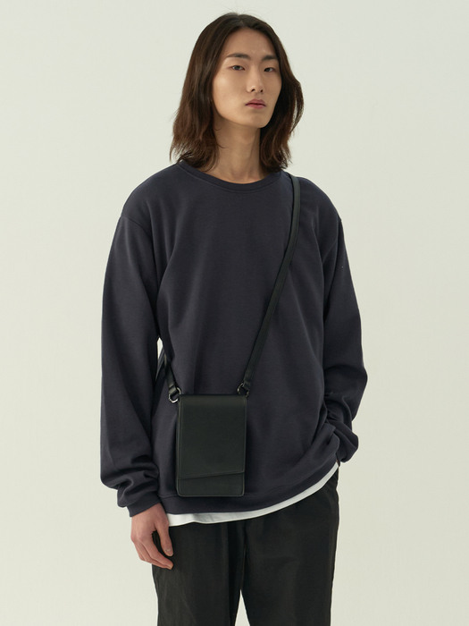 Reconnect Ordinary Loose Fit Sweat Shirts_Navy