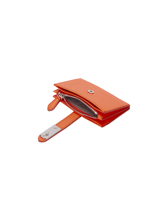 Magpie Accordion Card Wallet (맥파이 아코디언 카드지갑) Neon Orange