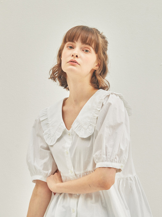 Lilly Frill Blouse White