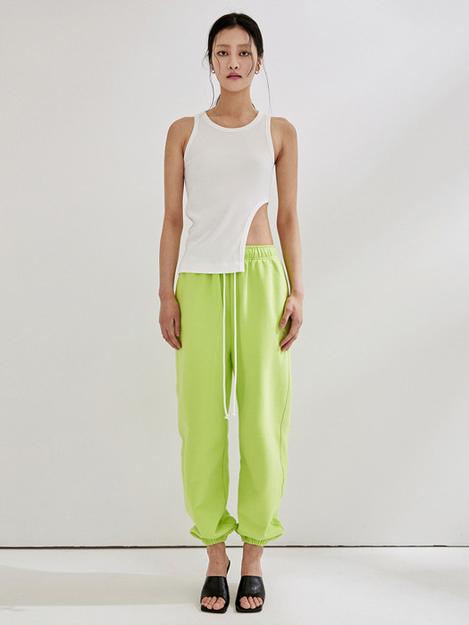 Over Sweat Pants - Lime