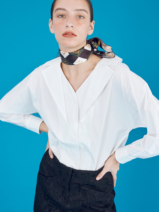 Fake Collar Shirt_White