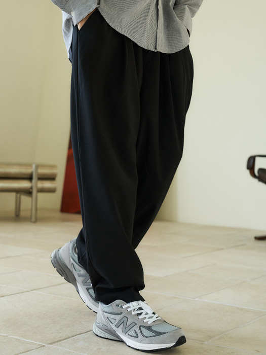 essential banding pants [oversize fit]_black_남녀공용