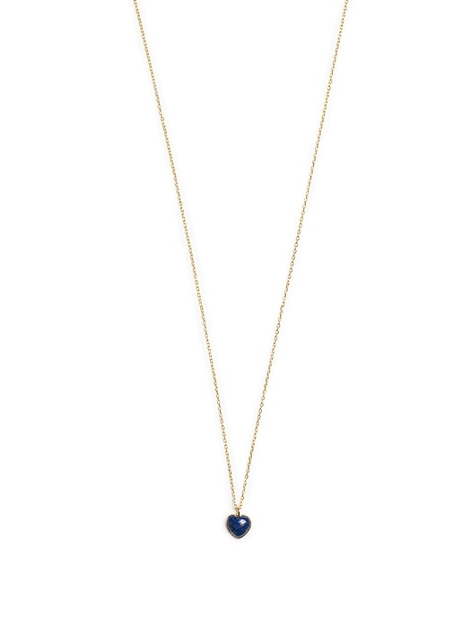 Heart stone pendant gold plating chain Necklace (Rosequartz, Malachite, lapts-lazuli) 하트 원석 팬던트 체인 목걸이 (로즈쿼츠, 말라카이트, 라피스라줄리)