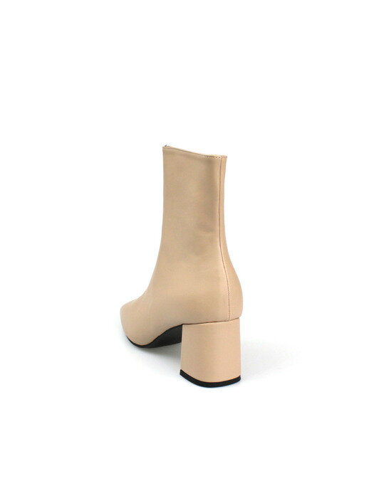 [리퍼브] Basic Square-Toe Ankle Boots(6cm)/B9013/2COLORS