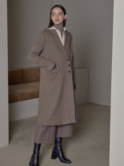 Classic Wool Long Coat_brown