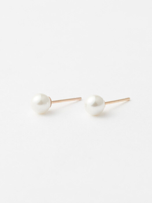 14k Gold Natural Pearl Earring(P)