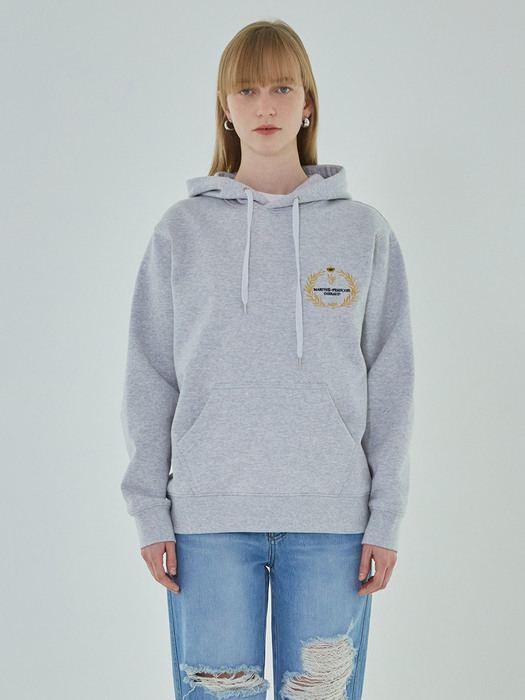 CROWN HOODIE heather gray