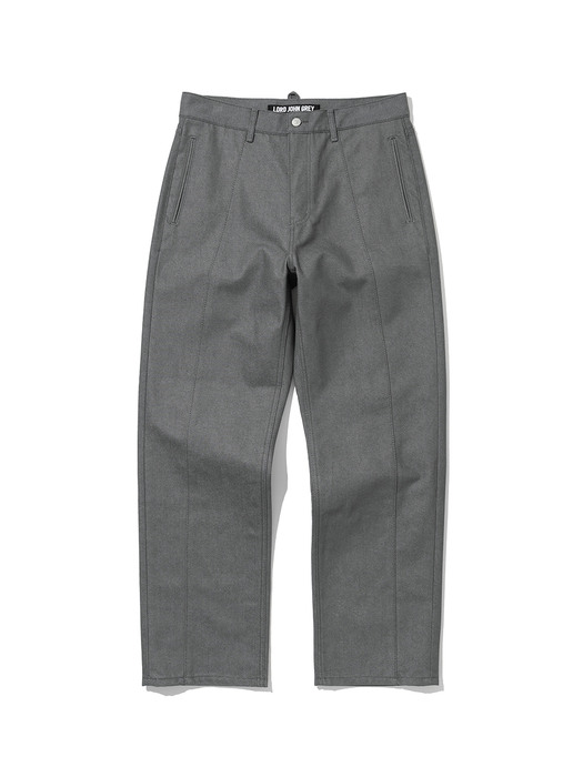 narrow denim pants grey