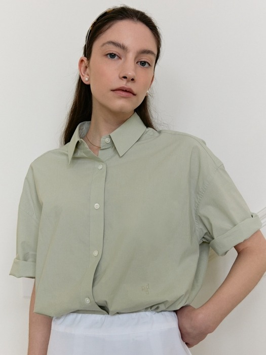 half sleeve oversized shirts (4color)